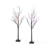 Curly Halloween Tree with Adapter - Large - 2 Assorted