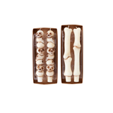 Stacked Skulls / Bones Taper Candles in Gift Box - Set of 2 in 2 Assorted Styles