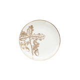Gold Oak Leaf Plates (Set of 4)
