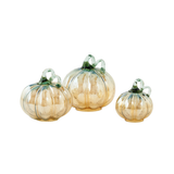 Iridescent Glass Pumpkin (Set of 3)