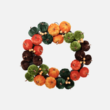 Faux Pumpkin Wreath