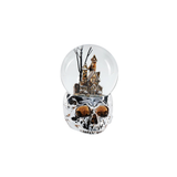 Haunted House Water Globe with Skull Base