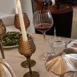 Pinecone Pedestal Votive Holders (Set of 2)