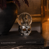 Haunted House Water Globe with Skull Base