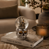 Haunted House Water Globe with Skull Base