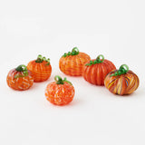 Hand Blown Glass Pumpkins (Set of 6 Assorted)