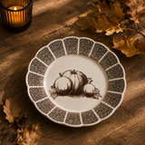 Pumpkin Scalloped Plates (Set of 4)