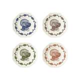 Turkey Scalloped Plate (Set of 4)