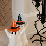 Lit Ceramic Ghosts (Set of 2)