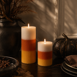 Candy Corn Pillar Candle (Set of 2)