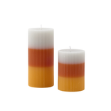 Candy Corn Pillar Candle (Set of 2)