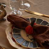 Presley Pumpkin Beaded Napkin Rings (Set of 6)