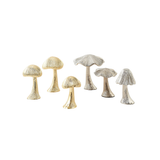 Metallic Mushrooms  (Set of 6)