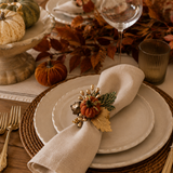 Pumpkin Cluster Napkin Rings (Set of 4)
