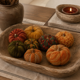 Cynthia Knit Pumpkins (Set of 8)