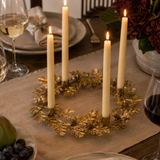Oak Wreath Taper Candle Holder